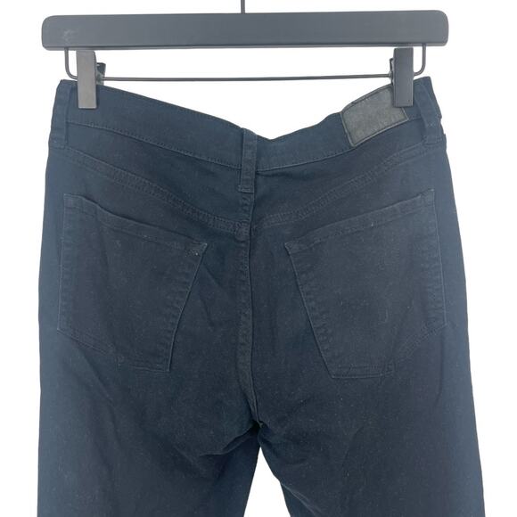 Aeropostale Women's Black High Waisted Cropped Frayed Jegging Pants Size 4 - Picture 7 of 8